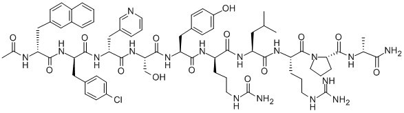 cetrorelix acetate structural formula